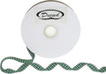 Gingham Ribbon 50 Yard Each Roll 100% Polyester Woven Edge (3/8" x 50 Yards, Dark Green)