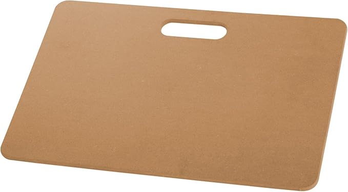 ZENFUN Clay Wedging Board, 12 x 18" Portable Clay Board with Built in Handle, Sturdy 8mm Thickness Wooden Mat Mud Board for Clay Crafts, Drafting Art, Ceramics Pottery Tools