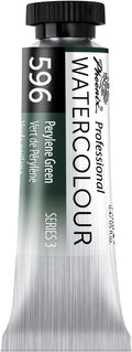 PHOENIX Professional Watercolor Paint Single Tube - 0.47 Fl Oz / 14ml - Perylene Green