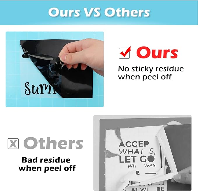 HTVRONT Light Grip Cutting Mats- 2 Pack Cutting Mat 12x12 Compatible with Cricut Maker 3/Maker 4/Maker/Explore 3/4/Air 2/One, Light Adhesive Sticky Quilting Cutting Mats Replacement Accessories