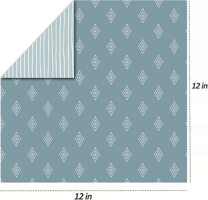 Scrapbook Paper Pads 12x12 Decorative Craft Paper, MIATTCLD 24 Sheets Double-Sided Vintage Cardstock Papers, Colored Patterned Papers Pack
