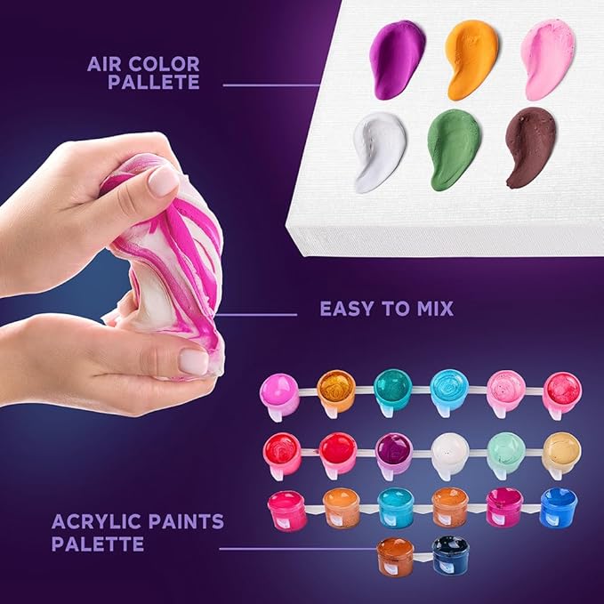OKTO Art Kit Hummingbirds in Love | Arts & Crafts DIY Painting with Modeling Claу | Claу Kit for Painting | Painting Kits for Adults for Home Decoration Claу for Adults