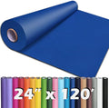 PerkHomy 24" x 1,440" (120') Blue Kraft Paper Roll for Craft Bulletin Board Paper Art Table Covering Crafting Gift Wrapping Bouquet Packing Parcel 80GSM 55LB (Blue, 24" x 120')