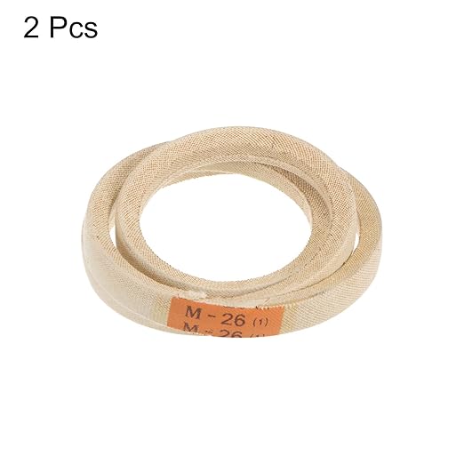 HARFINGTON 2pcs M26 Industrial Sewing Machine Belt 26" Outer Girth Rubber Triangle V-Belt