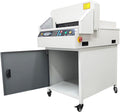 Yokoma Commercial Electric Paper Cutter Guillotine, 17.7in Width and 1.97in Thickness Industrial Paper Trimmer, Numerical Control Stack Card Cutting Machine Infrared Protection for Office and School