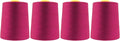 Mandala Crafts 4 Pack of Serger Threads Cones Spools - 20S/2 24000 Yards Polyester Magenta Threads for Sergers Machine and Overlock Quilting Sewing Machine