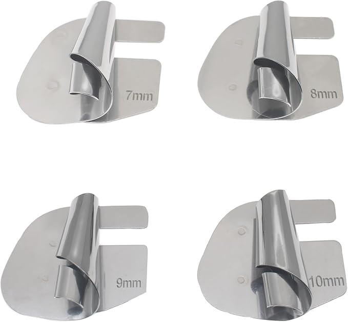 4pcs Sewing Rolled Hemmer Foot Stainless Steel Rolled Hem Presser Foot Universal Rolled Hem Foot for Sewing Machine (Silver)