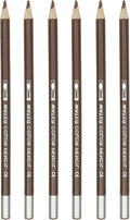 PATIKIL Watercolor Pencil, 6Pcs Water Soluble Pencils for Blending, Coloring, Sketch Drawing, Painting, Coffee