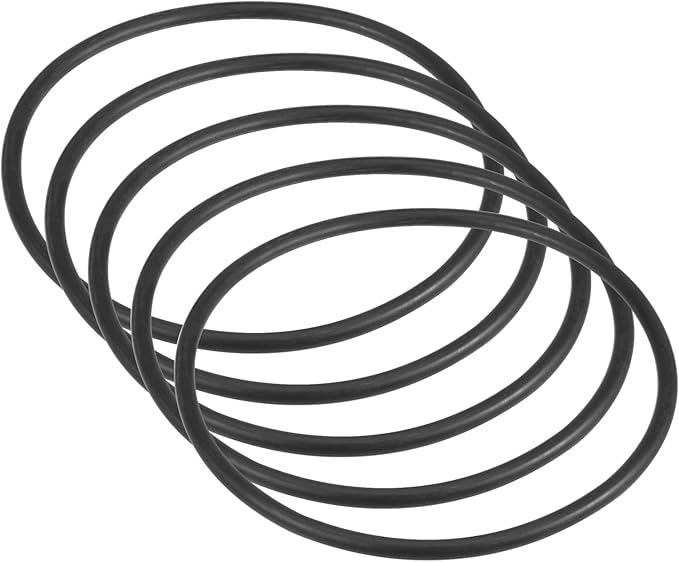 Kozelo 5Pcs Universal Sewing Machine Motor Stretchable Belt - [ 14"(361mm) Perimeter x 3/16" (5mm) Thick]for Household Sewing Machines Accessories Use, Black