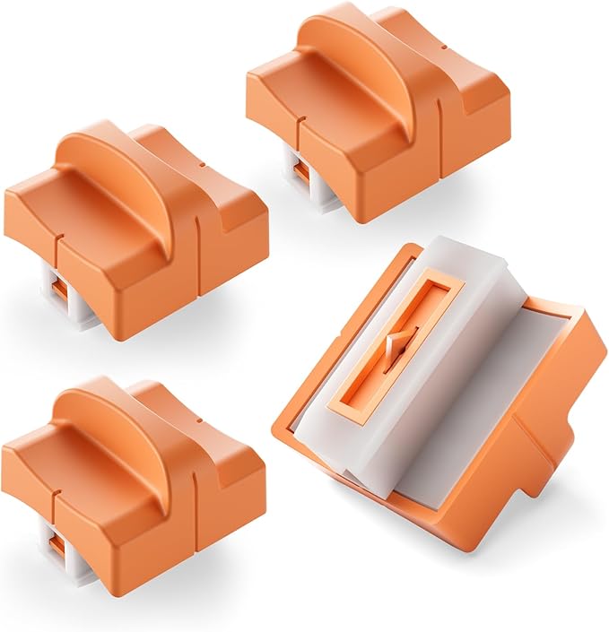 EVTECK 4 Pack Paper Cutter Blades Replacement for Paper Trimmer Slider with Safe Hidden-Blade Design
