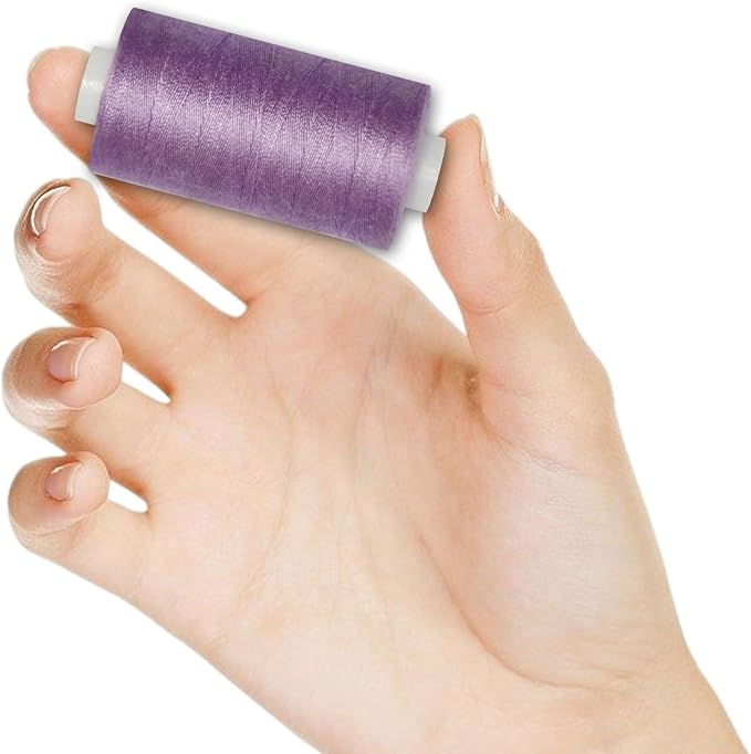 All Purpose Sewing Thread-2 Spools of Hand Polyester Sewing Thread for Sewing Machine for Hand and Machine Sewing(Violet, 2 spools)