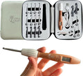 LineaCraft Counting Crochet Hook Set – 18 Sizes Interchangeable Hooks Kit, Light up, Digital Stitch & Row Counter, Ergonomic for Arthritic Hands with Pastel Crochet Hook Case – Crochet Gift