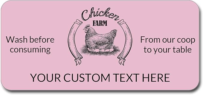 Made in USA-Custom Carton Stickers Labels for Egg, Personalized Egg Carton Sticker Label (egg carton label 5)
