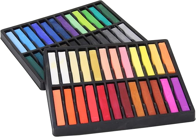 Creativity Street CK-9748 Square Artist Pastels, 48 colors (Colors may vary), 2.38" x 0.38" x 0.38", 48 Pieces