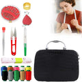 2025 New Big Eye Steel Needles Set, Sewing Kit Storage Box DIY Embroidery Crafting Kit Tool, Upgrade Needle Thread Hand Steel Sewing Needles Kit Fix Anything Anytime Portable (Black)