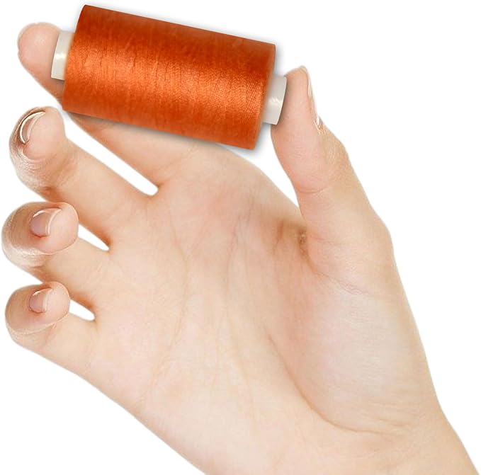 All Purpose Sewing Thread-2 Spools of Hand Polyester Sewing Thread for Sewing Machine for Hand and Machine Sewing(Burnt Orange, 2 spools)