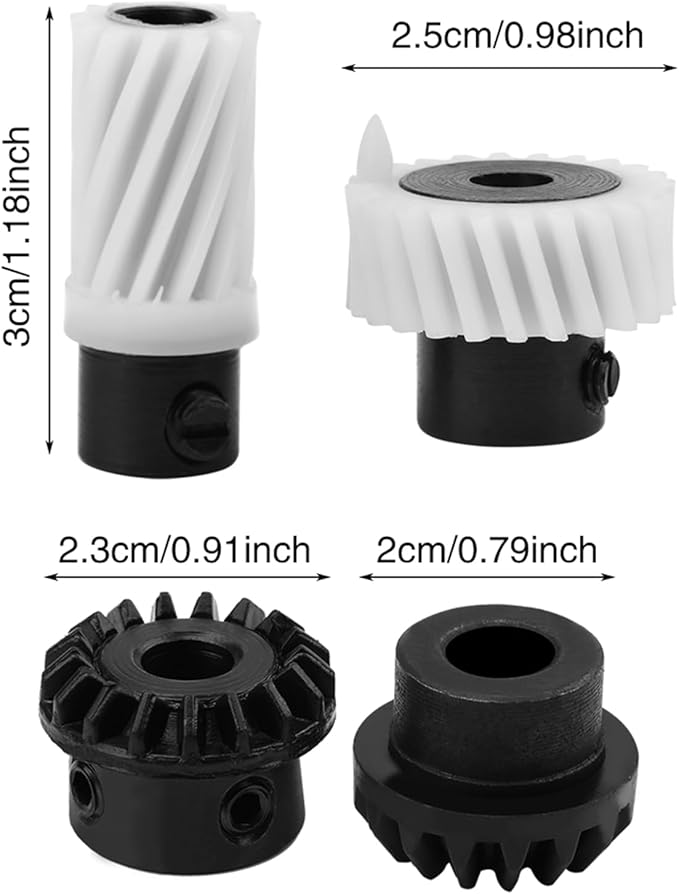 Fayelume 4PCS Gear Sewing Machine Parts, Hook Drive Gear Set Replacement Parts, Gear Sewing Machine Accessories Compatible with Singer Sewing Machines