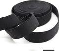 Sewing Elastic Band 1-Inch by 10-Yard Black Colored Double-Side Twill Woven Elastic