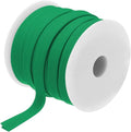 MECCANIXITY 1/2 Inch Double Fold Bias Tape Polyester Continuous Bulk Bias Tape for Sewing,Seaming Quilting Hemming Binding Crafts (Green 25 Yards)