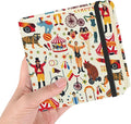 Square 4.8x4.8 inches 80gsm 96sheets/192 Pages Notebooks Blank Sketchbooks Travel Journal Pocket Hardcover Paint Writing Diary Memo Planner Cloth Cover. Circus Troup