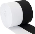 1.5'' Elastic Band for Sewing, Crafts, DIY, High Elasticity, (White 5Yards, Black 5 Yards)
