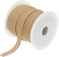 MECCANIXITY 1/2 Inch Single Fold Bias Tape Polyester Continuous Bulk Bias Tape for Sewing,Seaming Quilting Hemming Binding Crafts (Khaki 50 Yards)