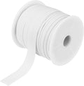 MECCANIXITY 1/2 Inch Single Fold Bias Tape Cotton Continuous Bulk Bias Tape for Sewing,Seaming Quilting Hemming Binding Crafts (White 25 Yards)