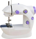 Portable Sewing Machine Beginners, Mini Sewing Machine with 2-Speed 2-Thread Stitches, Foot Pedal, Storage Drawer, LED Light, DIY Home Sewing Kit