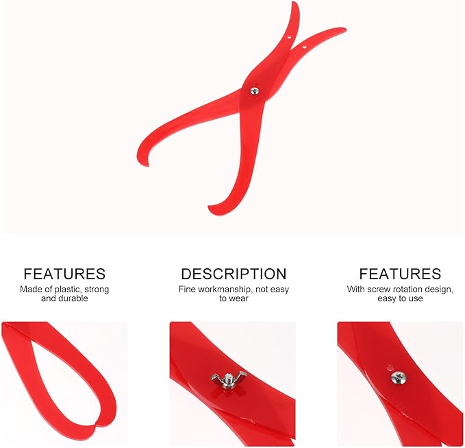 POPETPOP Clay Sculpture Measuring Tool- 6 Inch Red Clay Sculpture Plastic Tool Pottery Clay Tool Bent Leg Ceramic Carving Tool for Pottery Gauge Shaping and Carving