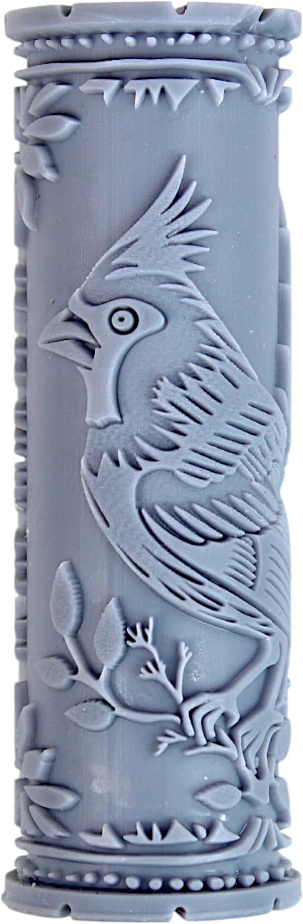 Cardinal Clay Texture Roller (4") - Bird Set #01 - Embossing Pattern Roller for Polymer & Ceramic Clay, Pottery & Crafts