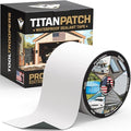 Titan Patch PRO Waterproof Sealant Tape – White 4" x20' – Stops Leaks Fast & Stays Sealed for 15+ Years – Sticks to RVs, Roofs, Pools, Boats, Gutters – Built for Harsh Weather (-40°F to 190°F)