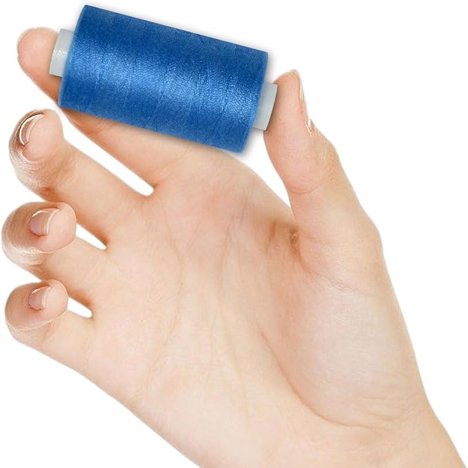 All Purpose Sewing Thread-2 Spools of Hand Polyester Sewing Thread for Sewing Machine for Hand and Machine Sewing(Dark Electric Blue, 2 spools)