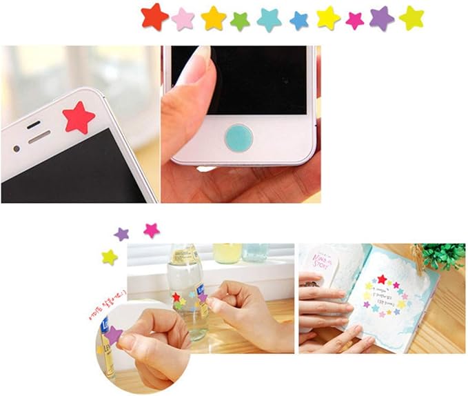 18 Sheets 1512 Pcs Colorful Heart Shape Self Adhesive Stickers, for Scrapbooking and Kid DIY Arts Crafts (Hearts, 18 Sheets)