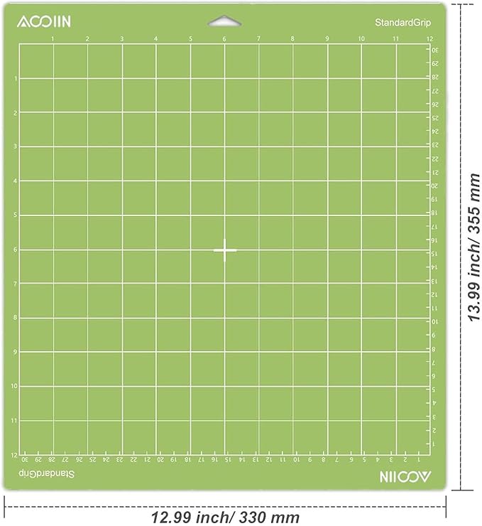 AOOIIN 12 x 12 inch StandradGrip Cutting Mat for Cricut Explore One/Air/Air 2/3/4/Maker/Maker 3/Maker 4 Adhesive Non-Slip Cut Mats Replacement Accessories for Cricut, 3 Pack