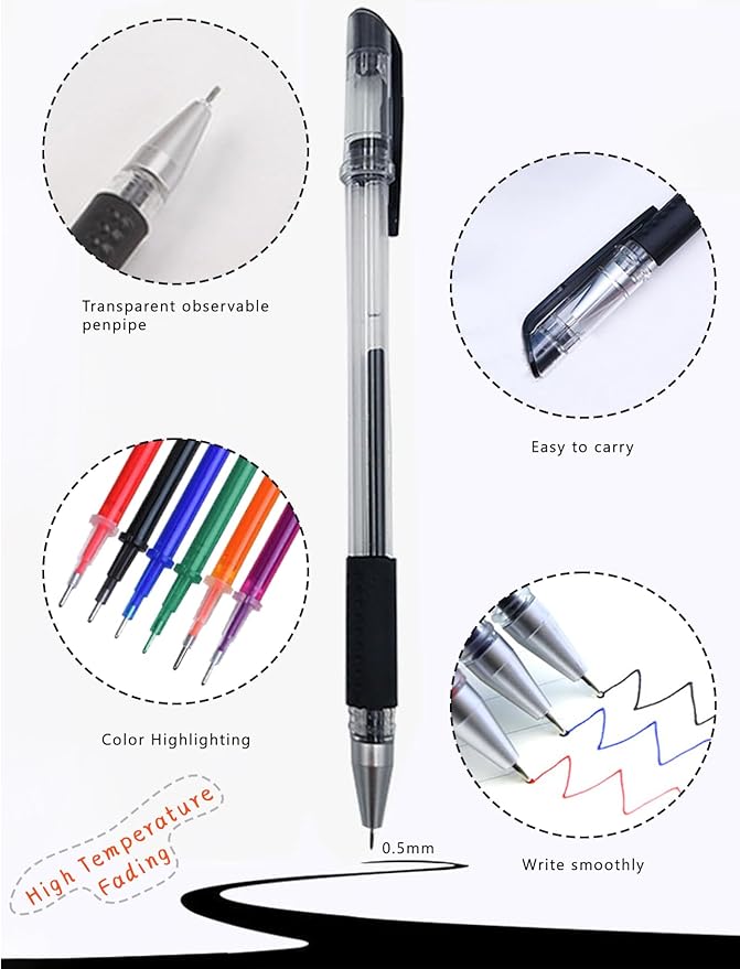 Gezan Heat Erasable Fabric Marking Pens for Sewing and Quilting Fabric Markers for Sewing with 3 Pens + 30 Refills Quilting Embroidery Supplies Sewing Accessories DIY Dressmaking Fabrics Tailors Pen