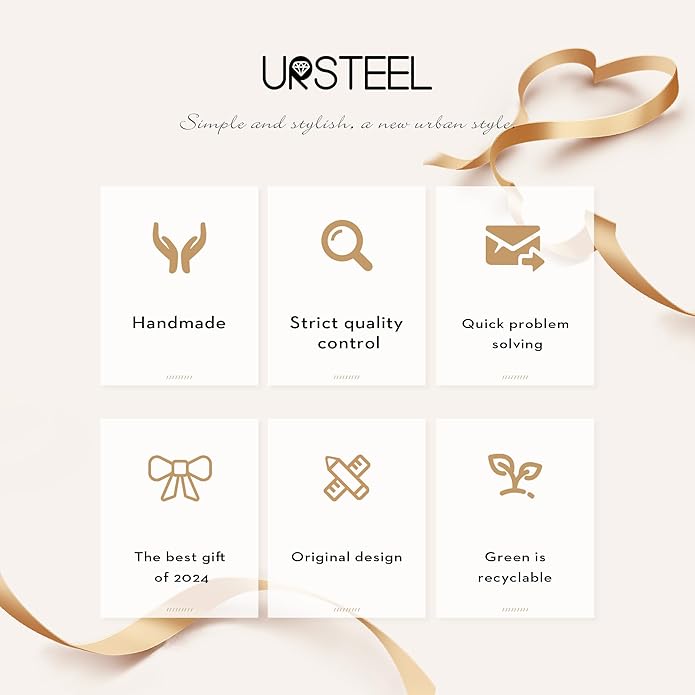 Ursteel Colorful Initial Cute Necklaces for Girls - Trendy Beaded Choker Necklace for Women Teen Girl, Handmade Letter Necklace Valentines Galentine Gifts for Women Girls Jewelry