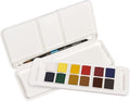 Daler Rowney Aquafine 12-pc Watercolor Travel Set - Watercolor Paint Set for Watercolor Paper and More - Watercolor Set for Artists and Students - Water Color Paint for All Skill Levels