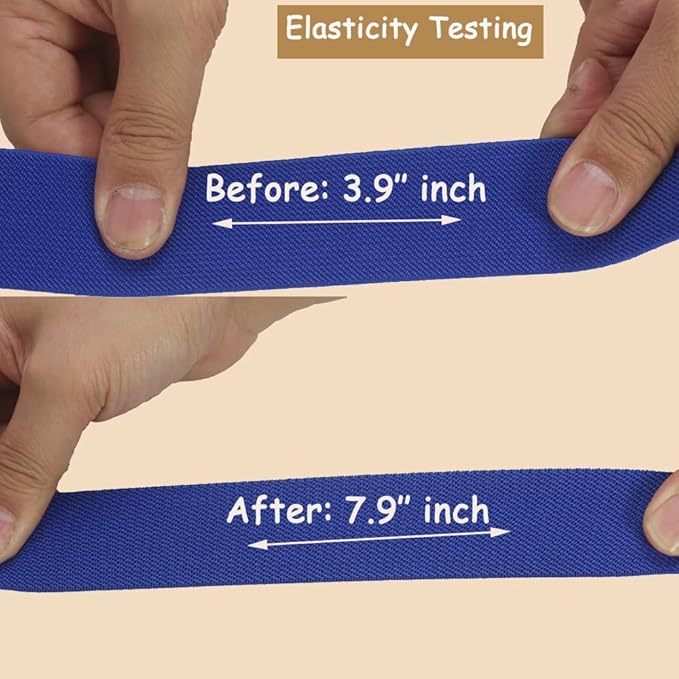 Royal Blue Knit Elastic Band For Sewing 1-1/2 inch 10 Yards -38mm Flat Heavy Stretchy Elastic Straps Elastic Band Spool for DIY Craft-Bedspread-Clothing-Pants Waistband-Wigs-Skirts- DIY Projects