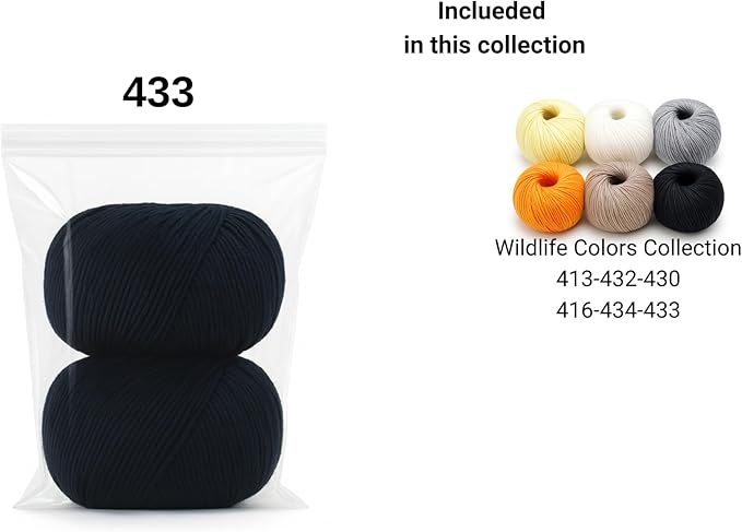 Harmony Cotton Yarn by Yarneverse – 2-Pack Soft Fine Weight (#2) 60% Cotton / 40% Acrylic (50g / 165m Each – Total 100g / 330m) (2, 433)
