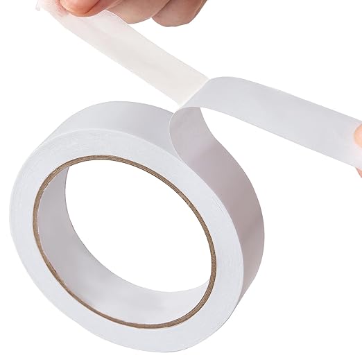 1" 2 Rolls Double Sided Adhesive Sticky Tape for Arts, DIY, Card Making, Crafts, Photography, Scrapbooking, Gift Wrapping, Office School Stationery Supplies, Home Supplies (Width: 25mm)