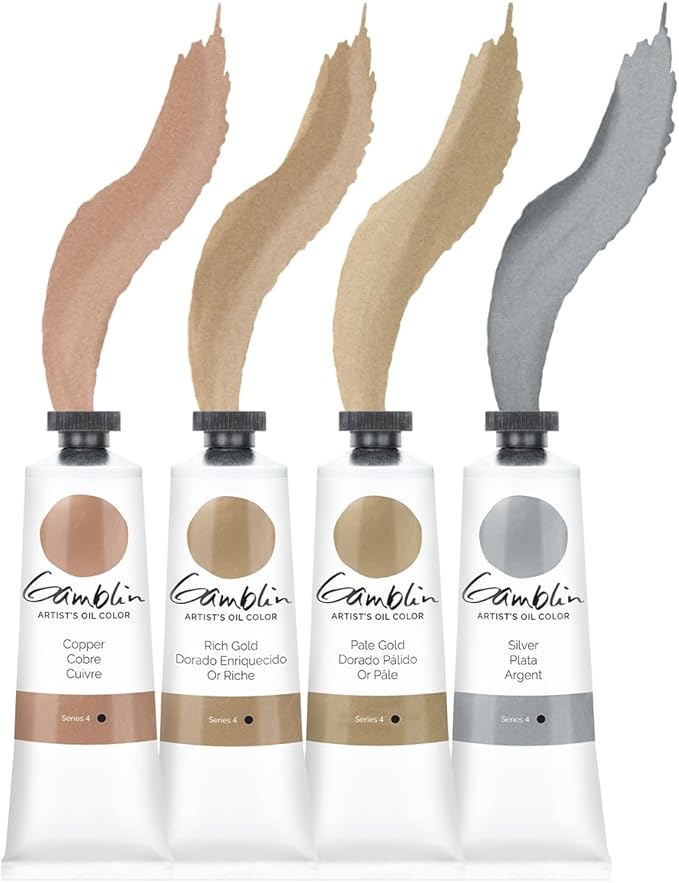 Gamblin Artist Oil Paint Set For Professionals - METAL SET - 37ml Tubes