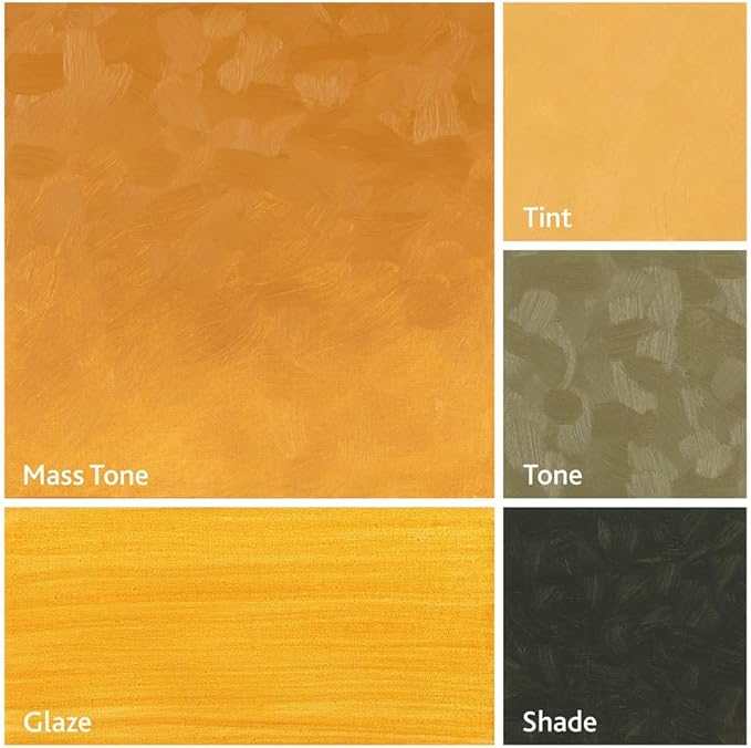 Tusc & Pine Artist Oil Paint - Yellow Ochre Light, 40 ml, Non-Yellowing, Rich & Creamy Consistency, Maximum Pigment Load, Small Batch Milled Oil Paints Made in the USA for Professional Artists