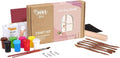 Jovi | Pottery Kit | Shelf, White Air Dry Clay, Includes Roller, Paints, Sculpting Tools| Step-by-Step Guide for Adults, Beginner Craft, Creative Pottery Experience
