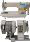 Industrial Sewing Machine, Heavy Duty Automatic Threading Sewing Machine 3500 S.P.M Upholstery Sewing Machine with Servo Motor For Vinyl Synthetic Materials, And Coatings (A set)