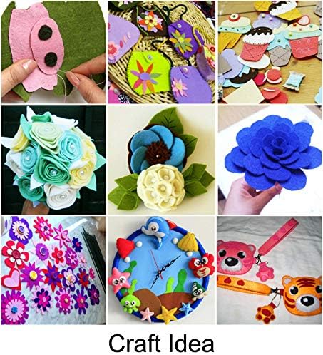 YYCRAFT Craft Soft Felt Sheets 9 Inch X 12 Inch - 24 Pcs Pack, Purple
