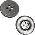 100 Pcs Grey Sewing Buttons 0.75 inch Uniform Buttons 4 Hole 30L Round Plastic 19mm Sew on Bulk Ideal for Pants Coats Dress Shirt Skirt Suit Uniform Shorts Decorative Craft DIY Arts Projects