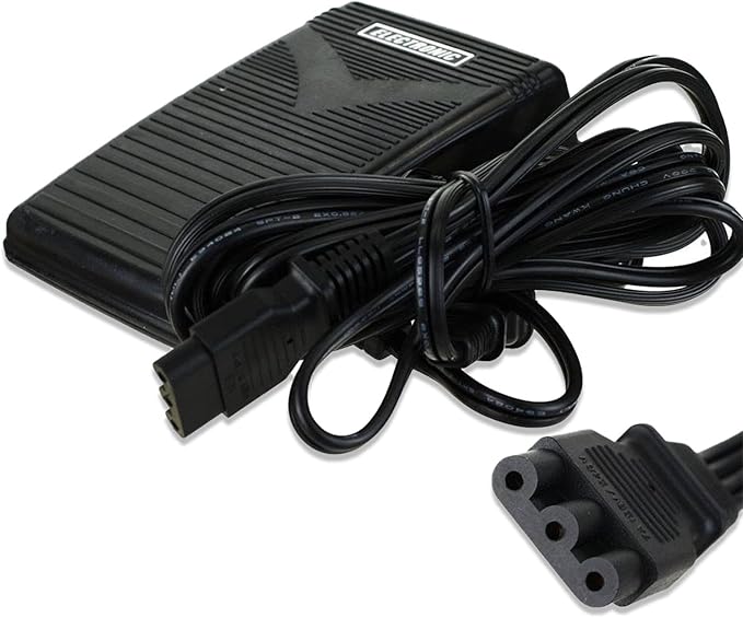 Foot Control Pedal with Cord #033770217 for JANOME 1000CPX Cover Pro, 1004, 104, 104D, 106, 108, 1017, 110, 1100DX, 1110DX Pro, 128, 1612, 1622, 1803, 1814, 1818, 1822