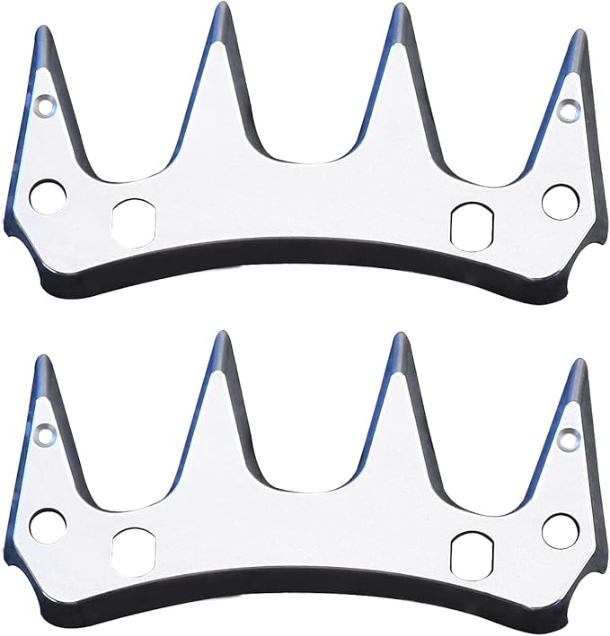 4-Point Universal Replacement Shearing Blades, Compatible with Oster, GDJOB, TAKEKIT, BEETRO, Dragro, Lister, Heiniger Sheep Clippers 440C Materials
