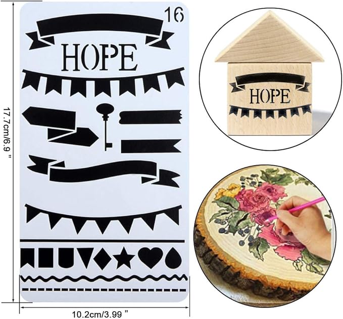 65 Pcs Wood Burning Kits,Professional Carving/Embossing/Soldering Iron Tips,Letter/Number/Drawing Stencil,Wood Burner Craft Tools for Woodworking,Leather