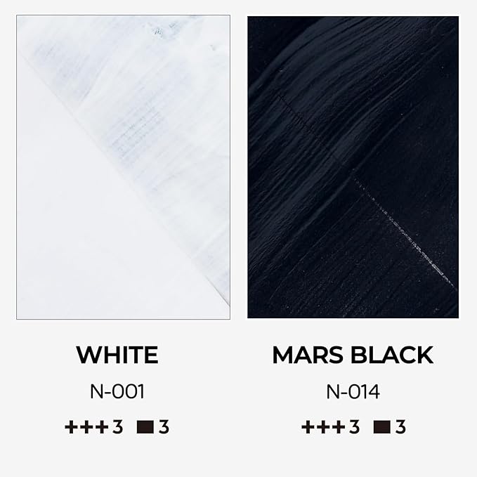 Nicpro White & Black Large Acrylic Paint (16.9 oz, 500 ml), Rich Pigments, Non Toxic Craft Paint for Multi Surface, Canvas, Wood, Leather, Ceramic, Fabric - Art Painting Supplies for Beginners, Artists & Adults